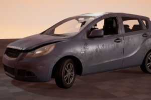 Unreal Engine – Abandoned Hatchback Car UE1636