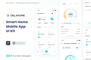 UI8 – Oklahome – Smarthome Mobile App UI Kit U1290