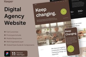 UI8 – Keeper – Digital Agency Website U1266