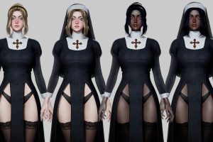 Unreal Engine – Nun Girl Modular UE1378
