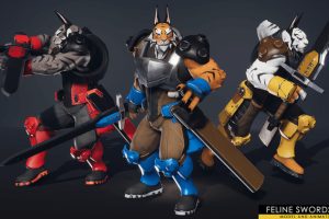 Unreal Engine – Feline Swordsman Character UE2381