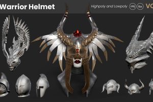Artstation – 10 Warrior Helmets (Highpoly and Lowpoly) Vol. 04 C5460