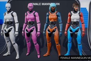 Unreal Engine – Female Mannequin Character for Stylized Female UE2220