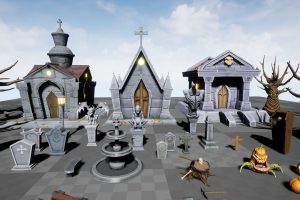 Unreal Engine – Spooky Stylized Graveyard Pack UE2018