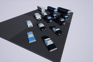 Unreal Engine – Low Poly Vehicles Police Pack 3 UE2081