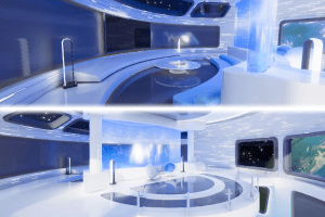 Unity – VR/Metaverse Space Home U3159