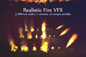 unity – Realistic Fire VFX U3034