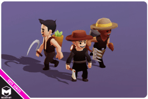 unity – Male Peasant Modular Pack Cute Series U3042