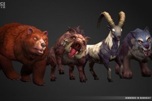 Unreal Engine – Stylized Fantasy Animals Pack UE2586