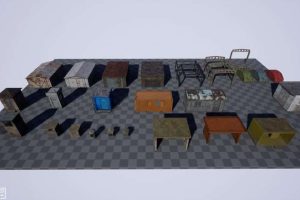 Unreal Engine – Old Small Buildings UE2722