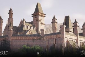 Unreal Engine – Sunset Modular Medieval Brick Buildings UE2758