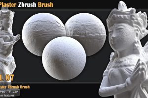 artstation– 40 Plaster Zbrush Brush    C5536