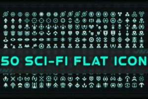Unreal Engine – 250 Sci-fi Flat Icons UE2768
