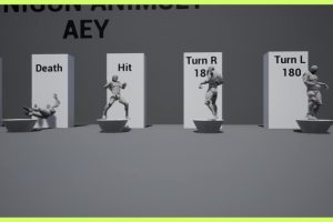 Unreal Engine – Minigun Animation Set UE2803