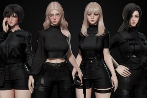 Unreal Engine – Techwear Girls UE2829