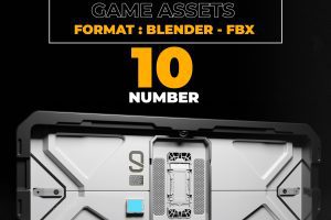 Artstation– 10 SCI-FI DOOR GAME ASSETS (POLY OPTIMALI) C5558