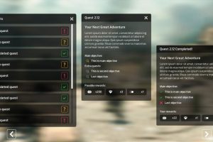 Unreal Engine – Flat Minimalist GUI UI KIT UE2777