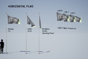 Unreal Engine – Vertex Animated Flags UE2800