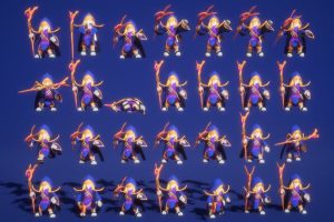 Unreal Engine – Battle Wizard Polyart UE5020