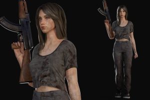 Unreal Engine – Customizable Survival Girl UE5058
