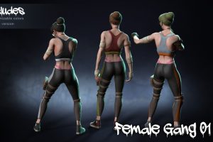 Unreal Engine – Female Gang 01 UE5088