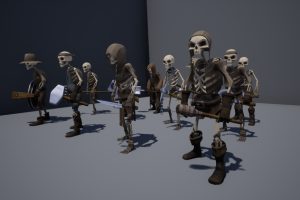 Unreal Engine – Stylized Modular Skeletons Villagers UE2487