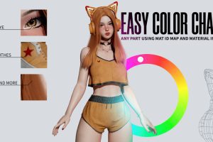 Unreal Engine – Gamer Girl VTuber Streamer Avatar UE2815