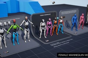 Unreal Engine – Female Mannequin UE5091