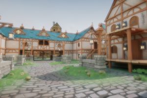 Unreal Engine – Stylized Modular Medieval Town UE2635