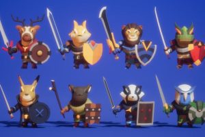 Unreal Engine – Modular Animal Knights Polyart UE5167