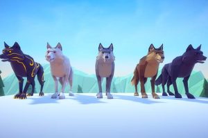 Unreal Engine – Poly Art Wolf UE5251