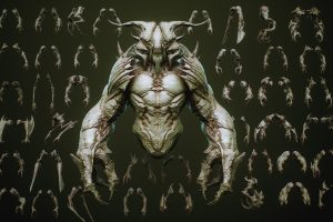 Artstation – DEMON part 3: 40 Arms with Blendshapes C5510