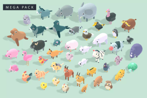 Unity – Quirky Series – Animals Mega Pack Vol.1 U3209
