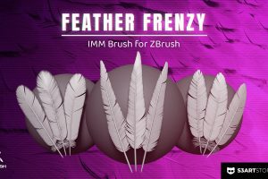 artstation – Create Realistic Feathers – Feather Frenzy IMM Brush for ZBrush C5589