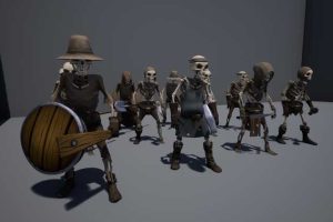 Unreal Engine – Stylized Modular Skeletons Villagers UE5317