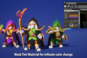 Unreal Engine – Wizard for Battle Polyart UE5330