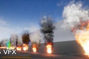 Unreal Engine – M5 VFX Vol1 Smoke and Big Explosion UE5594
