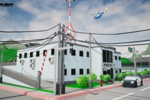 Unreal Engine – Low Poly Grid City II UE5345