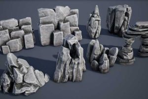 Unreal Engine – 45 stylized rock pack UE5662