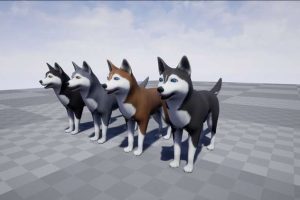 Unreal Engine – Toon Dogs pack UE5424