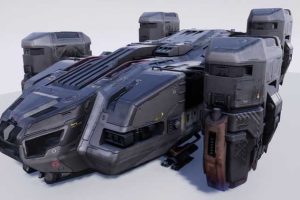 Unreal Engine – SciFi Lander Ship with Flight UE5689