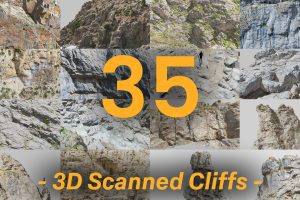 Cliff 3D Models in Pers Scan Collection C5623
