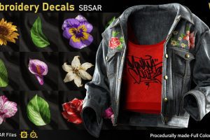 Embroidery Decals-SBSAR-Vol4  C5629