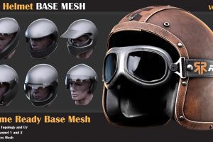 25 Helmet Base Mesh – VOL 07 ( Game Ready )  C5634
