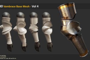 30 Vambrace Base Mesh – Vol 4   C5641
