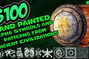 Artstation – 6100 Hand Painted Alpha Symbols and Patterns from Ancient Civilizations (MEGA Pack) – Vol 10 C5655