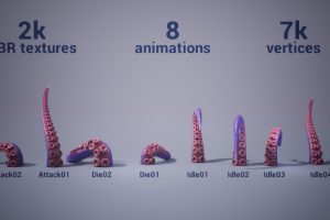Unreal Engine – Stylized Tentacles Animated UE6058
