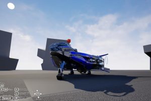 Unreal Engine – Stellar Phoenix Shuttle Spaceship With Controller UE6054
