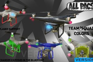 Unreal Engine – Drone Helicopter Flying Pack UE5875