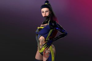 Unreal Engine – Samantha Cyberpunk girl UE6020